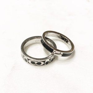COACH Op Art Enamel Ring Stack